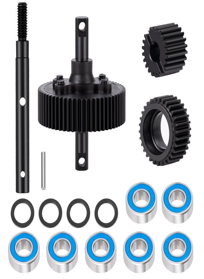 WEFEINO Steel Gearbox Transmission Gear Set with Ball Bearing Upgrade Parts for 1/10 Tra-xxas Slash 2WD Rustler Stampede Bandit VXL RC Car - Image 2